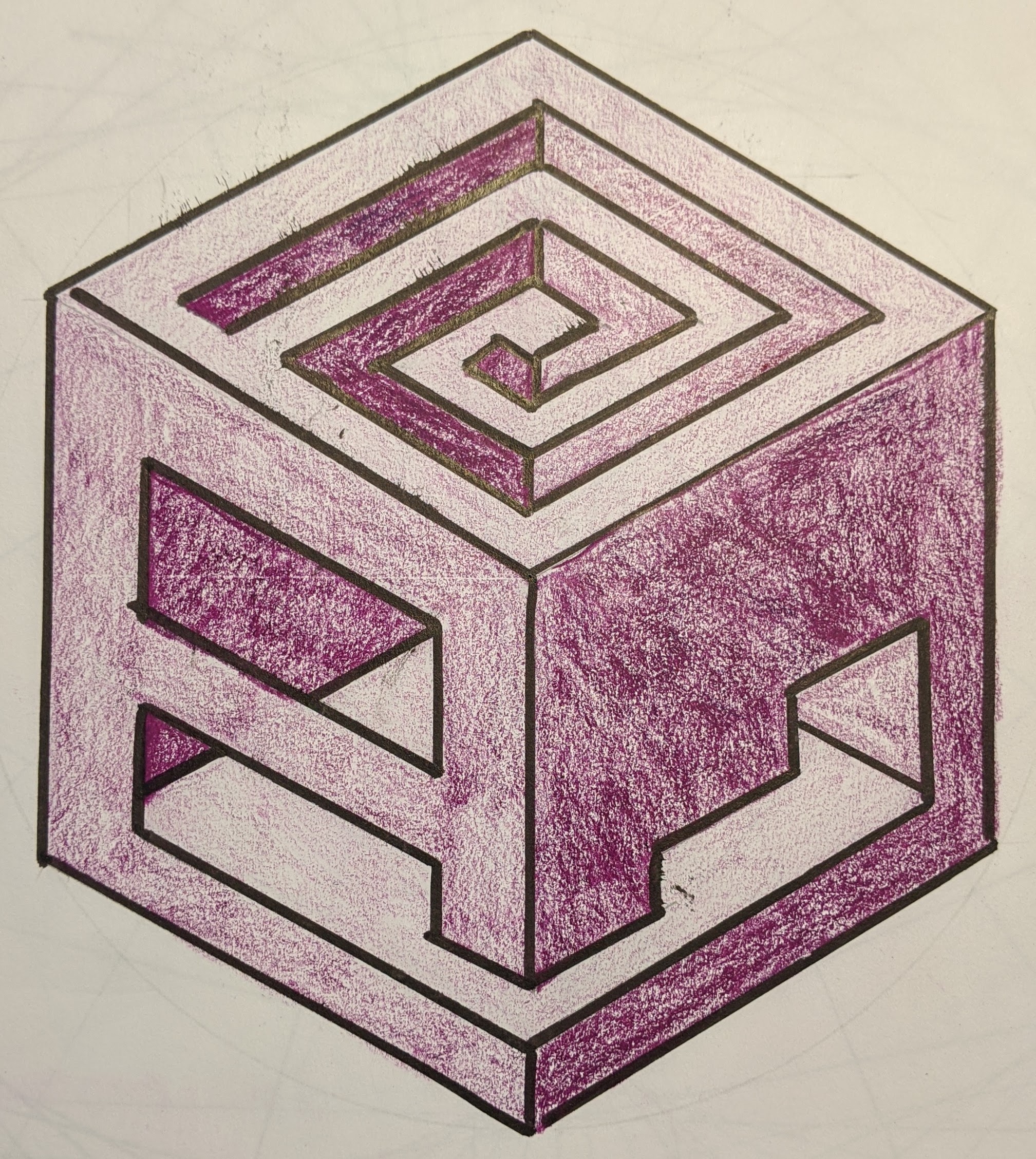 3. Isometric Cube Cutouts